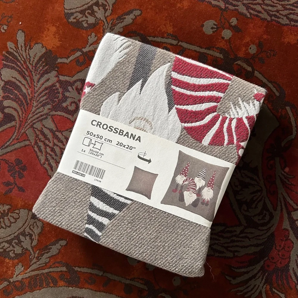 IKEA Crossbana Gnome Pillow Cover NWT